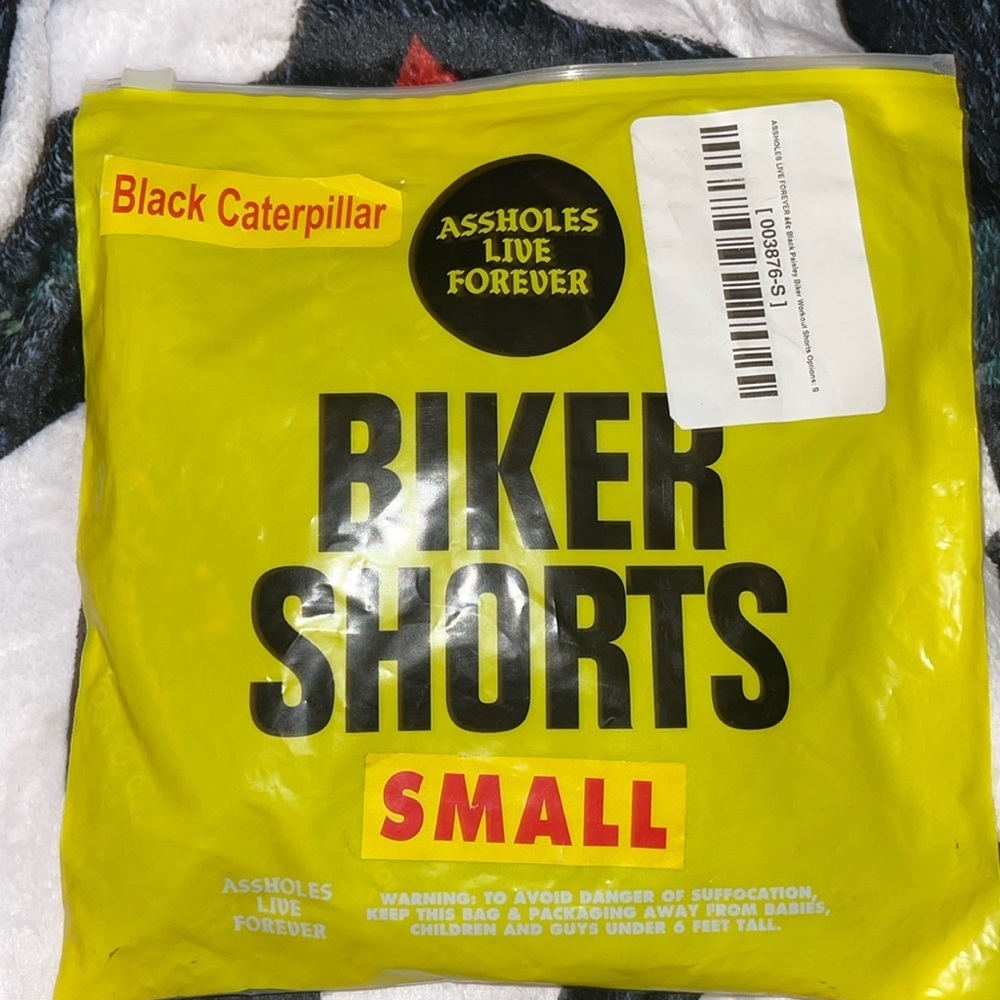 ALF NWT Small Biker shorts! Black paisley!